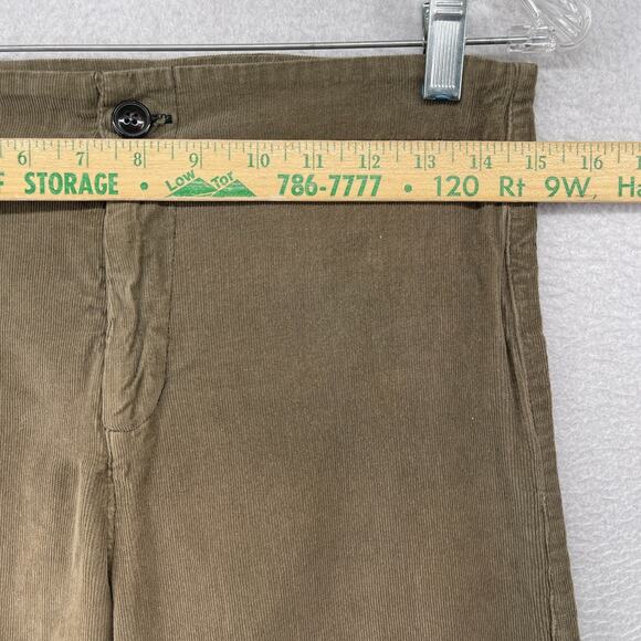PRAIRIE UNDERGROUND Pants S Corduroy Wide Leg Trouser Stretch Cotton Brown USA - Picture 10 of 13